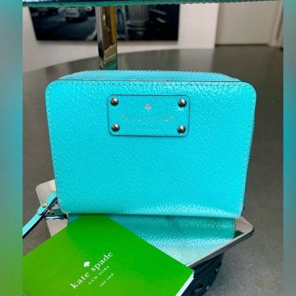 kate spade Handbags - Kate Spade ♠️ Tiffany Blue 🩵NWT Wallet On Hold🦋